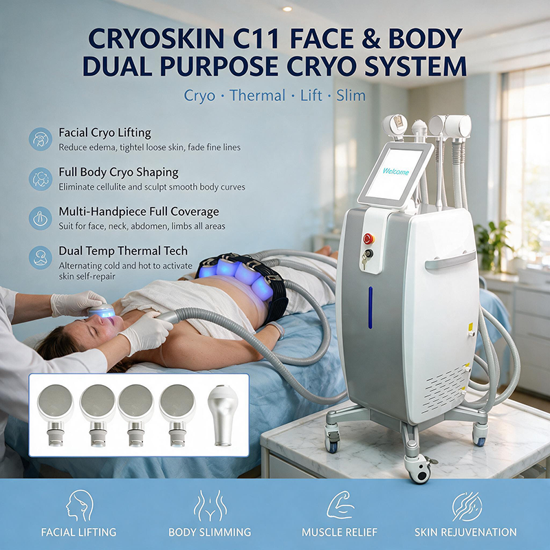 High Quality Cryoskin T Shock Cryolipolysis Slimming Equipment for Weight Reduction and Cellulite Treatment