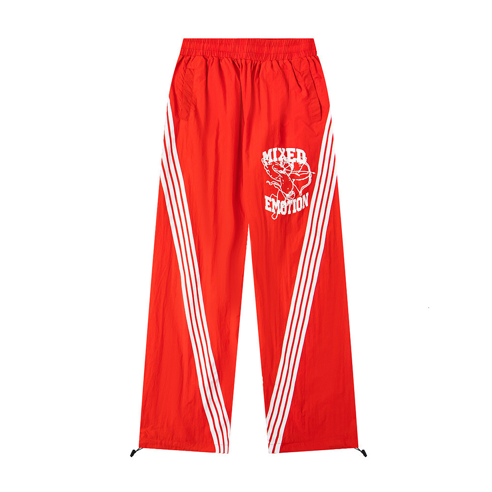 Mix Emotion Designer Pants Mens Gothic Punk Sweatpants Pocket Basketball Jogging Mixed Emotion Pants Sports Casual Loose Cotton Man Cargo Emotion Mi