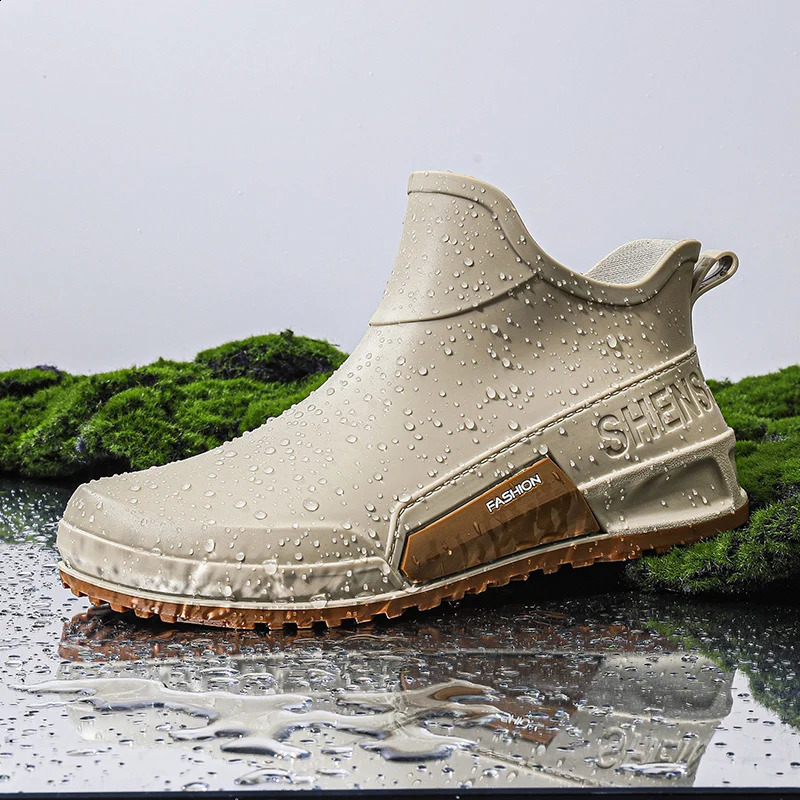 Lowcylinder Rain Shoes for Men and Women Outdoor Fishing Waterproof Stylish Style Wear Boots y260915