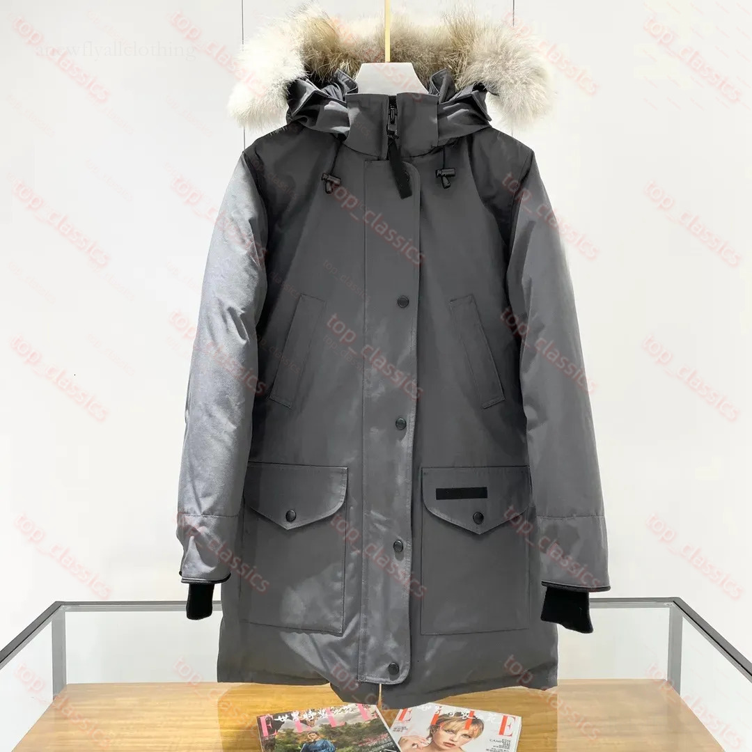 Designer Goose Down Jacket Mens Winter Jacket Keep Warm Coyote Fur Winter Thickened Womens Extra Long Hooded Coat Long Parka Down Jacket 46b