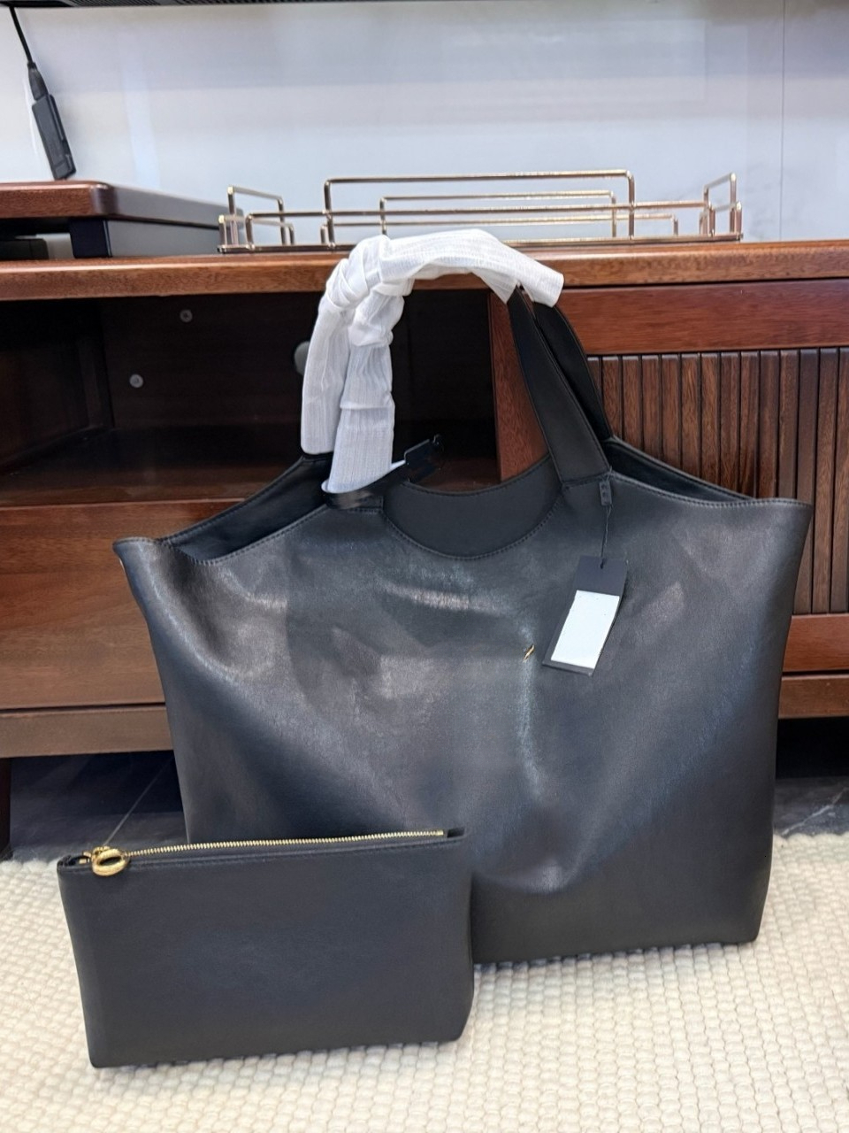 Y Designer Bag Large Capacity Mother and Child Underarm Bag Soft Handbag Shoulder Tote Bag 38cm Fashion Women's Bag Trendy Handbag