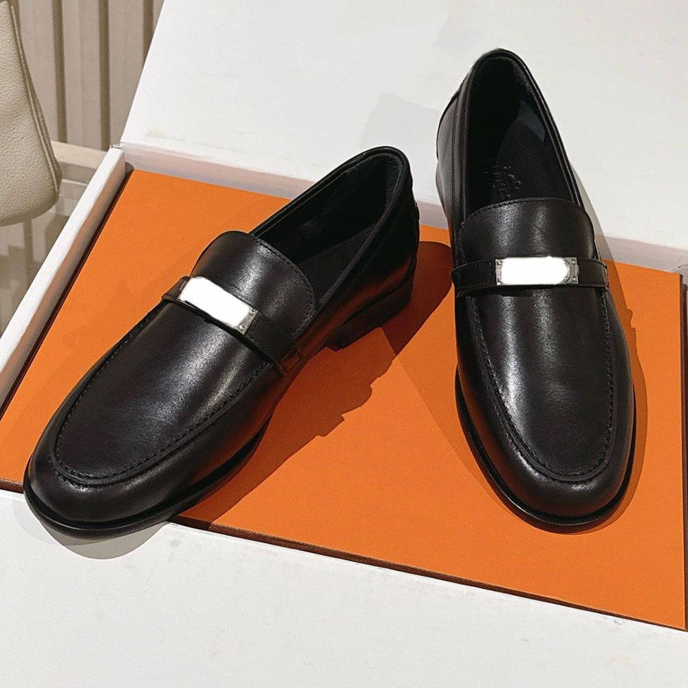 Destin Loafer Womens Designer Loafers Calfskin Loafer H262170Z Fashion Luxury Flat Loafers Retro Style Comfort Casual Loafer Chic Look Leather Linin
