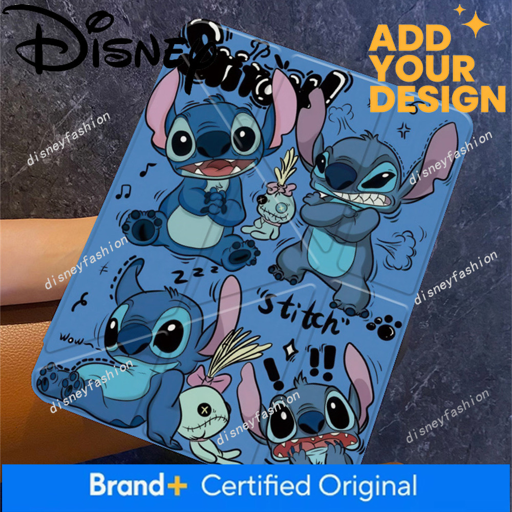 Stitch Suitable for Apple iPad 10 /11 A16 Protective 3+Y Fold Acrylic 2025 New Model Air7/6/5 Tablet Pro11/13 with Pen Slot Mini67 Hard Case 789 Gen