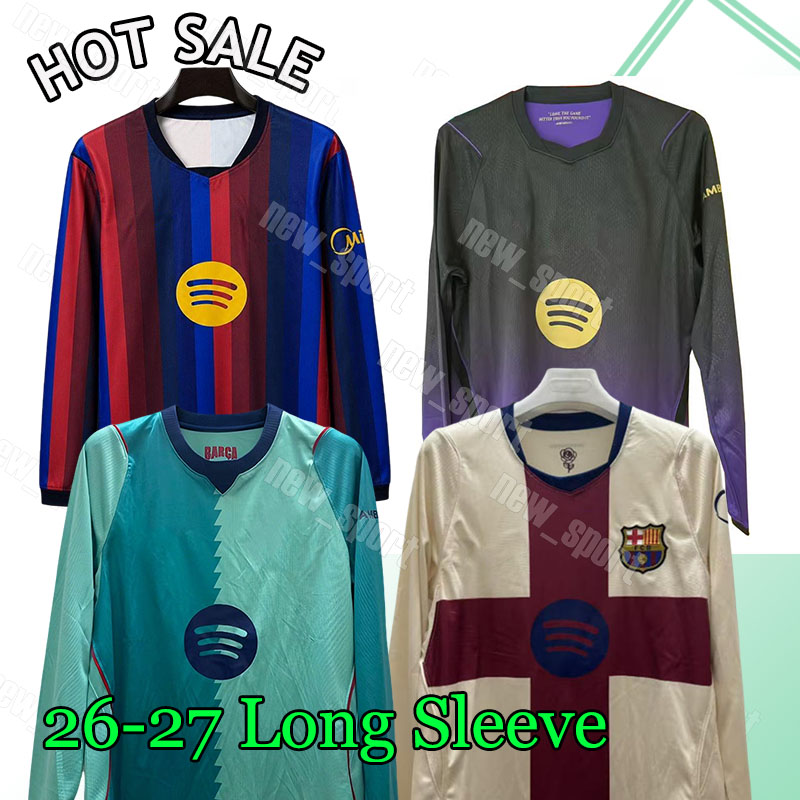 4XL 26/27 Maillots de football Barcelone LAMINE YAMAL ABDELKARIM RASHFORD LEWANDOWSKI FERRAN RAPHINHA PEDRI F.DE JONG FERMIN KOUNDE hommes Chemis