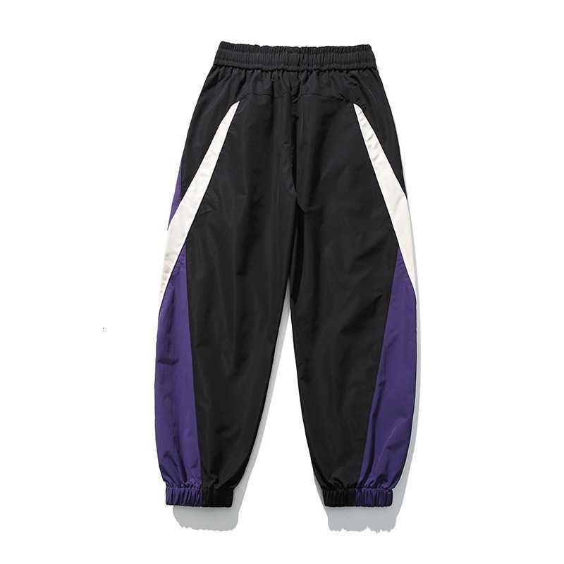 Jogger Men's Color Block Striped Pants Elastic Waist Streetwear Casual Sports Trousers D260916