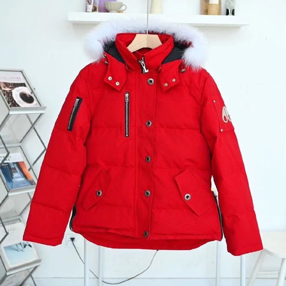 Winter women's oversized hooded down jacket with a large faux fur collar, high-end thick style, off-season casual outerwear for women