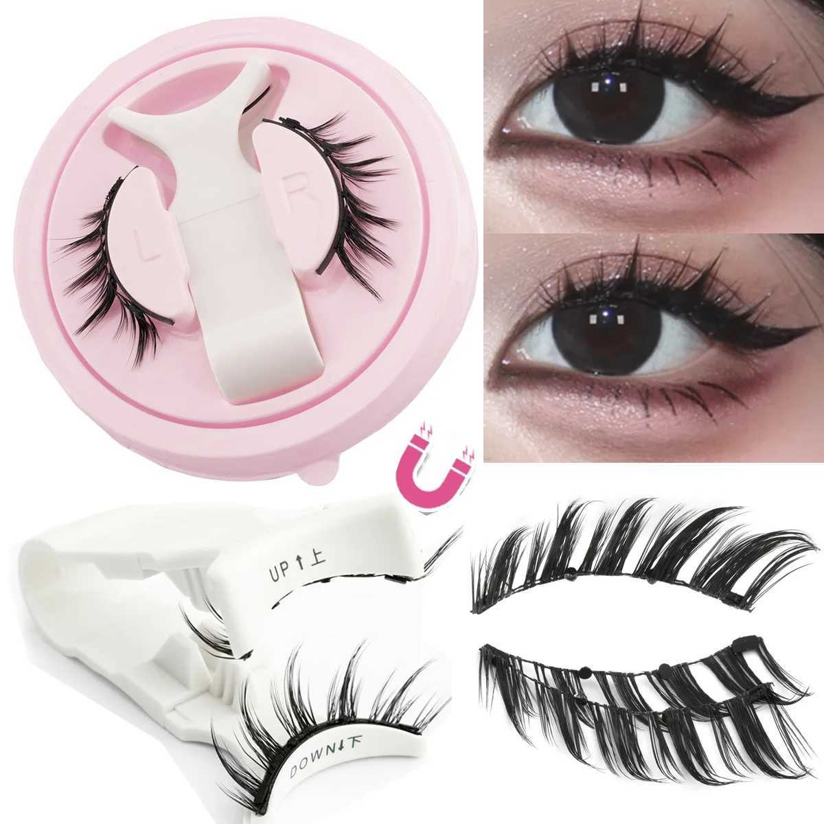 Magnetic Lashes Kit 1Pairs 3D YSDO Manga Reusable False Eyelashes With Micro Magnet Pieces Fake Mink Soft Natural Fluffy Makeup M260915