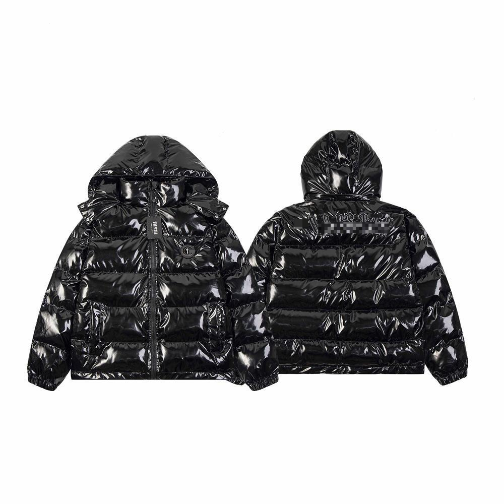jacket designer men women Autumn Winter New PU Leather Jacket Thickened Down Coat Hooded Outerwear Men Women Glossy Cotton Clothes Trendy