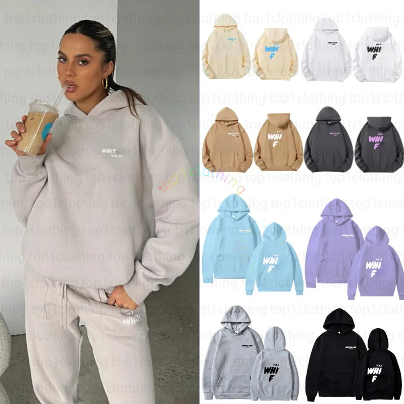 2027 Whitefoxly Hoodies Designer Sweatshirt Woman Hoodie Tracksuit Women White Foxsets Sweatshirts Womens Loose Hoodies Thick Letter Printed Hoody M