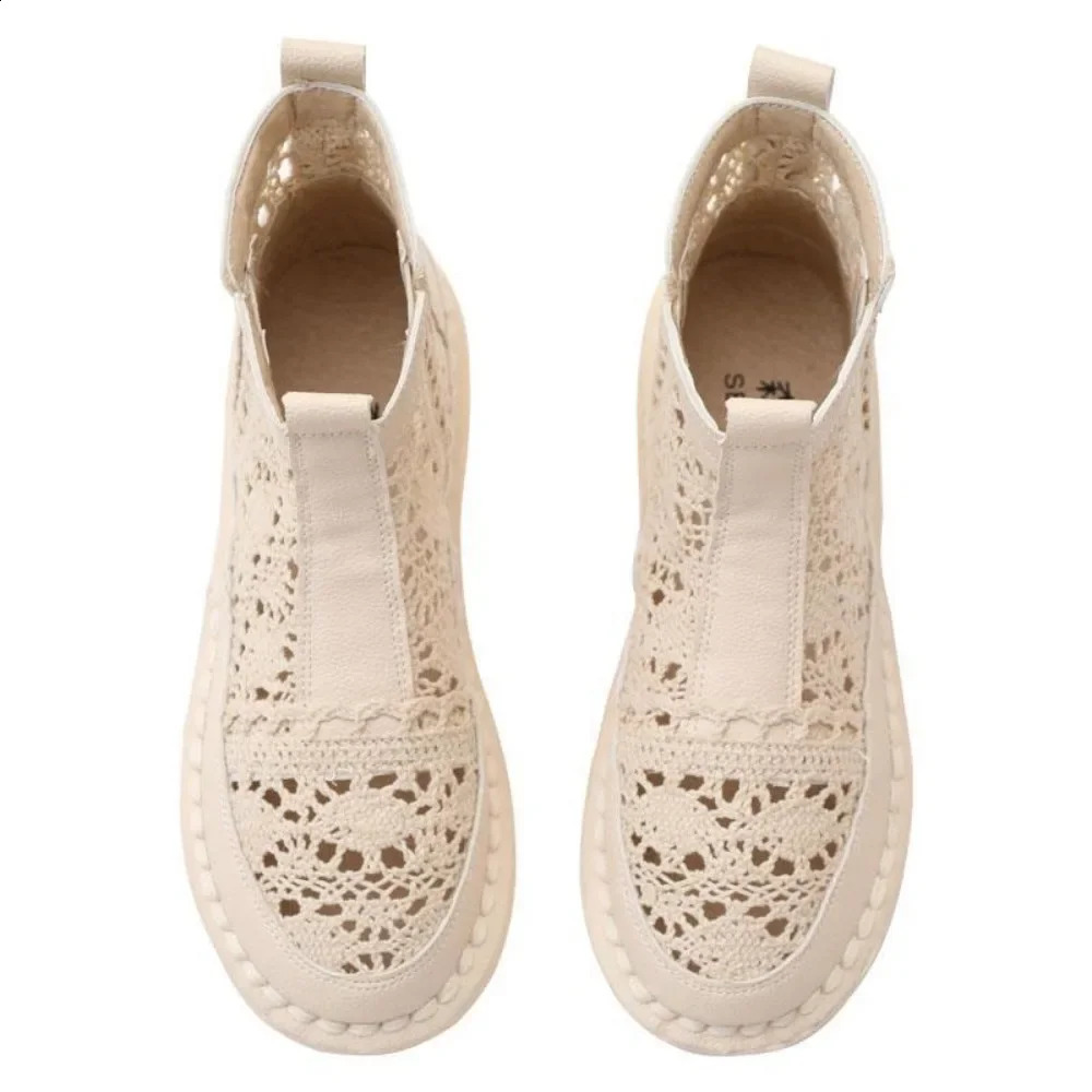 Women's Breathable Mesh Summer Shoes Lace Walking Shallow Solid Non Slip Casual 2024 Flat Sports spring autumn 260916