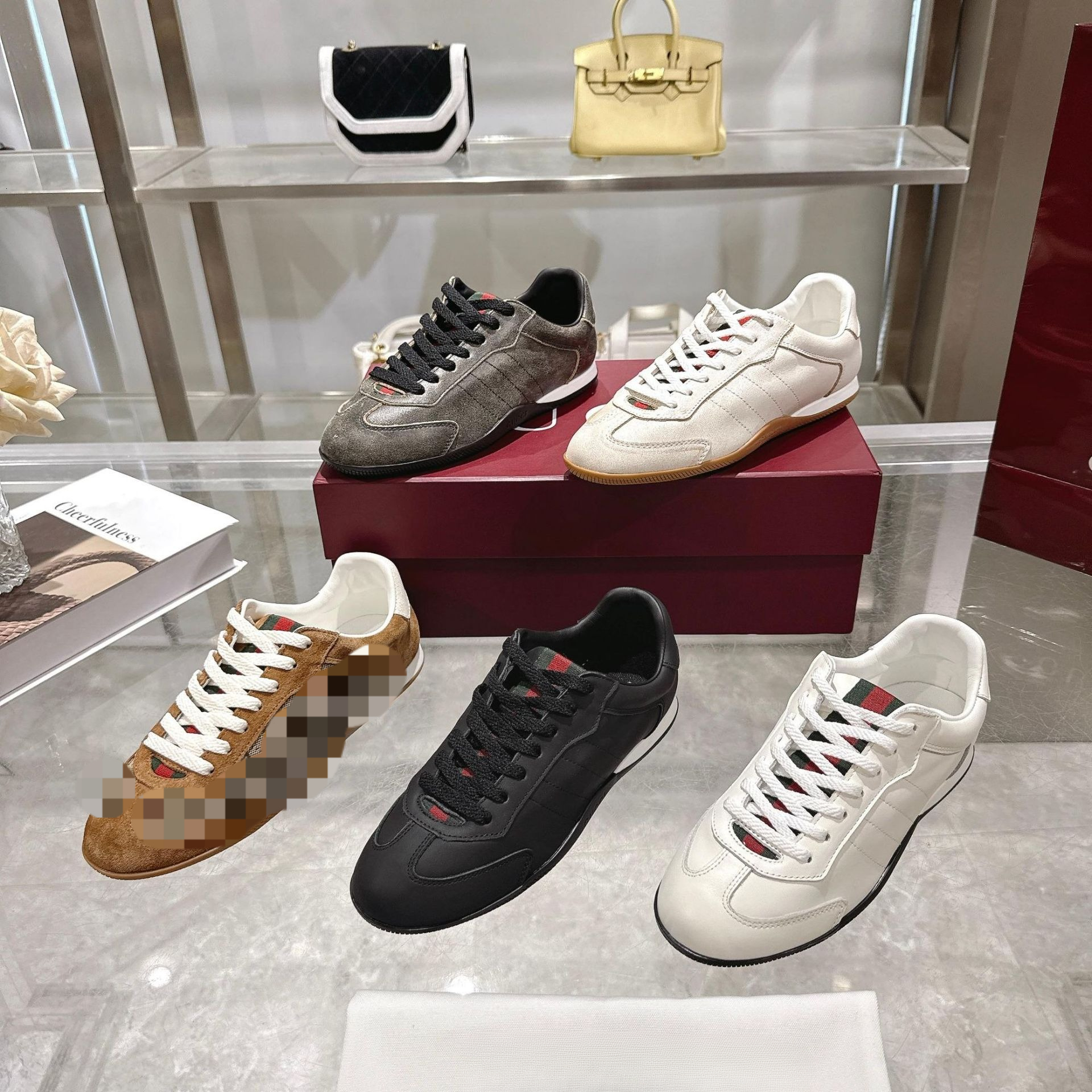 Men's Casual Walking Sneakers, White Leather Look Upper With Webbing Detail, Soft Comfort Flat Sole Footwear, Gift Box Included, Minimalist Urb