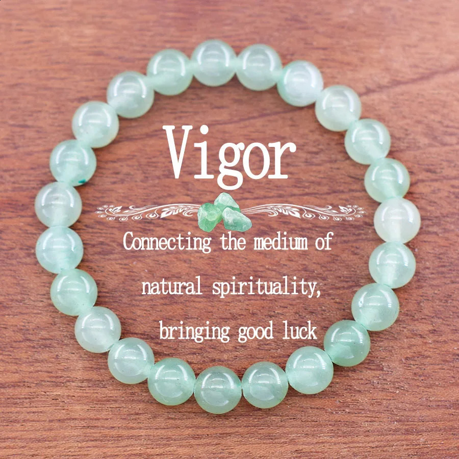 Natural Green Aventurine Beaded Bracelets Women Dongling Original Jade Stone Bracelet Women Reiki Jewelry Bring Good Luck Bangle 260916