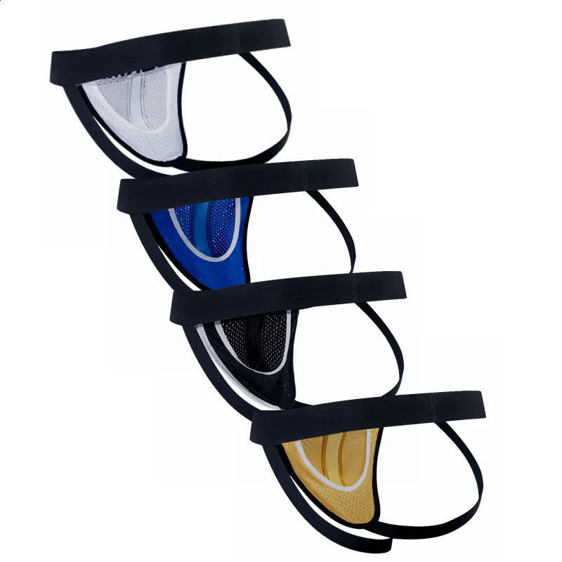 4PCS Sexy Jockstrap Men Underwear Penis Pouch Brief Underpants Gay Mens Bikini Slip Tanga String Thong Breathable Low Waist 260916