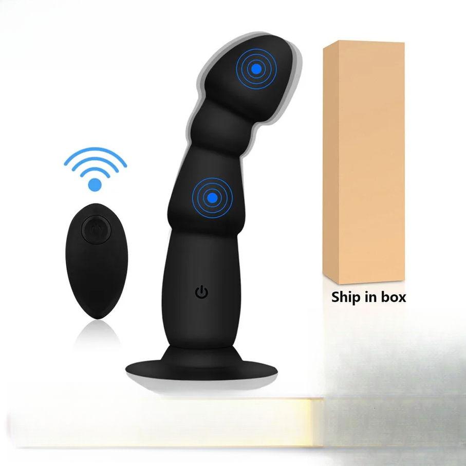 2026 New Vibrator Wireless Remote Prostate adult toys Massager Suction Cup Male Masturbator Dildo Anal Plug Sex Toys For Adults fan07