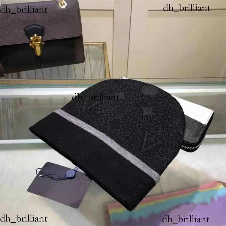 Chapeaux de bonnet de style chaud d'hiver de luxe classique hommes et femmes mode casquette tricotée universelle automne laine en plein air casqu