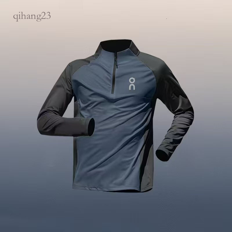 QC Tracksuit Men Designer Quarter Zipper Shirt Breathable Splicing Sweatshirt Men Clothes Gym Clothes Men Short Sets Men Fashion Casual Short Sleeve