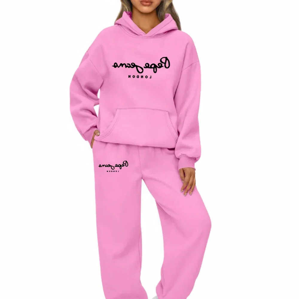 Womens 2026 Print Hooded Sweatshirts Suit High Quty Hot Sales Outfits Clothing Fashion Casual Jogging Pants Sets S260916OO5A