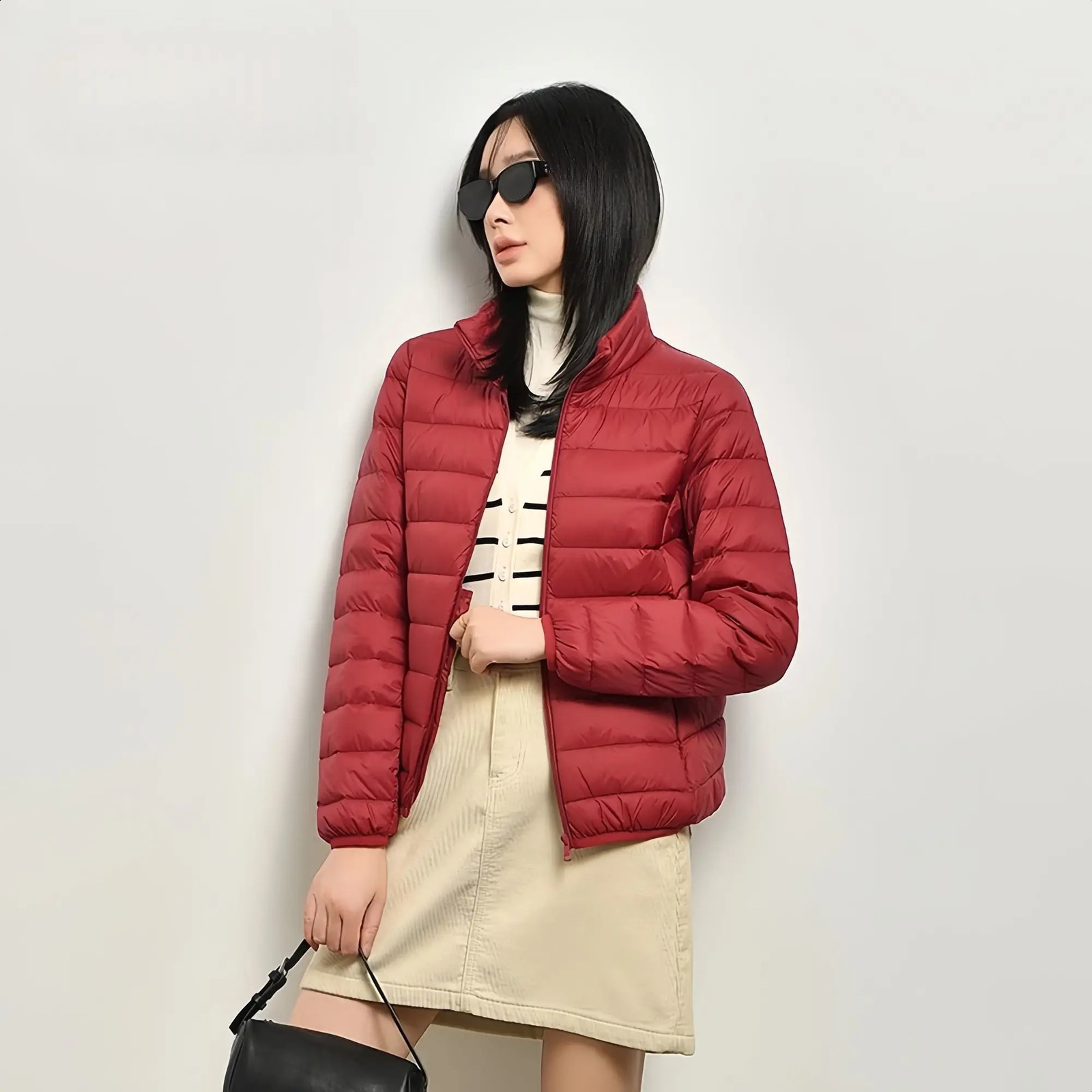 Casual Autumn clothes Womens jacket Fashion Short Lightweight puffer Jackets Plus Size S6XL 260916