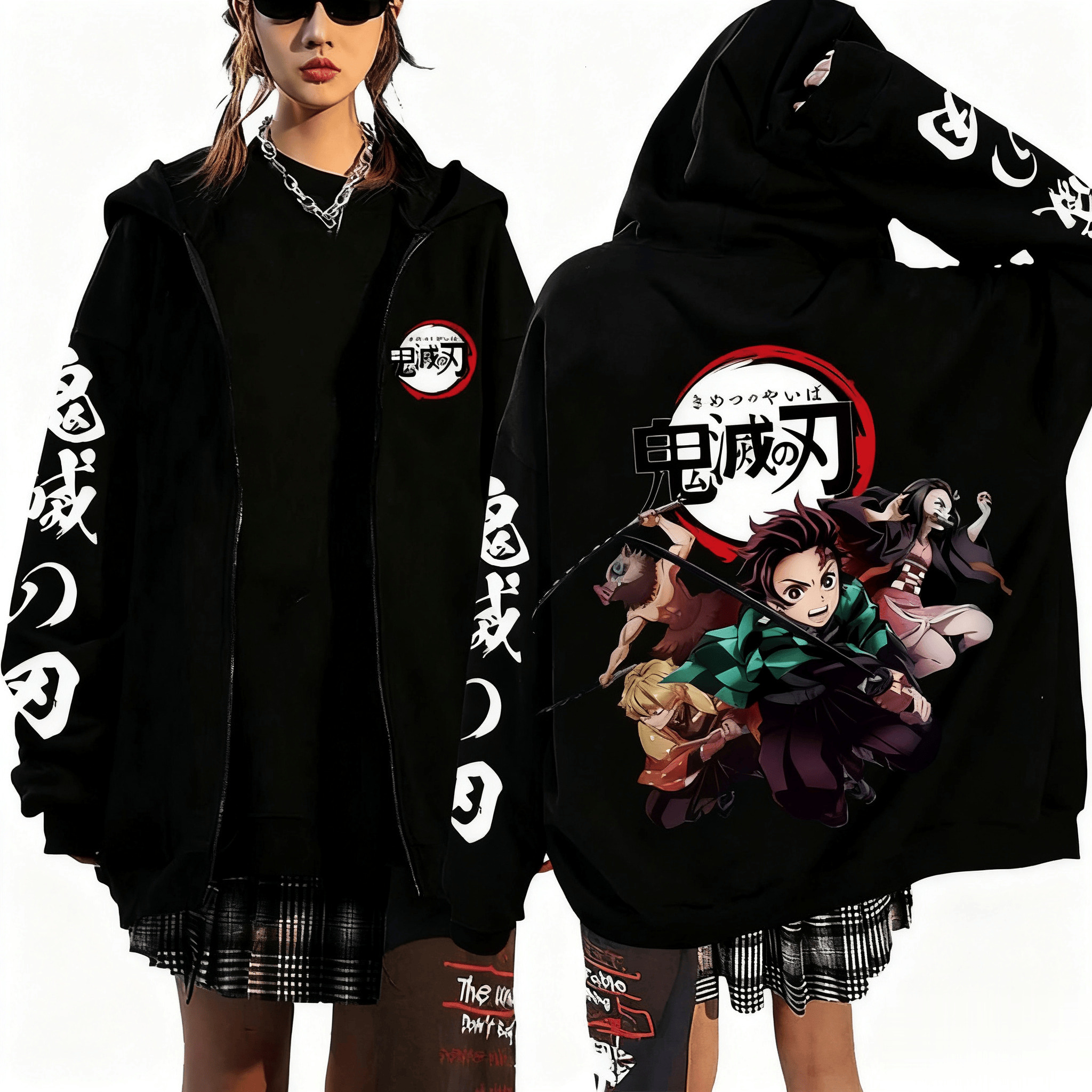 New Year Hot Selling Devil Killer Anime Zipper Hoodie Men's Women's Sportswear Street Wear Autumn and Winter Fashion J260916