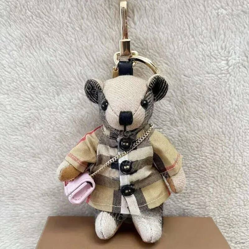 Porte-clés sac breloques porte-clés luxe charme portefeuille hommes ours pull femmes cadeau sac à main porte-clés porte-clés A8iM