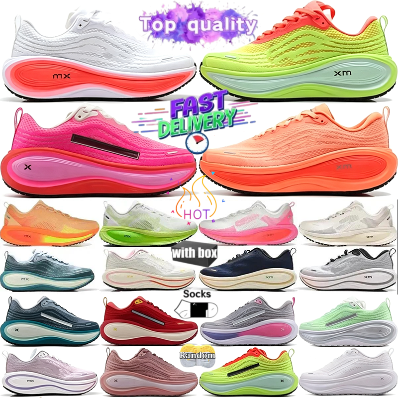 Designer Shoes Vomeros 18 Plus Premium Running Shoes Men Women Thick Sole Ultralight Outdoor Comfortable Sports Sneakers Triple Black White Gray Tra