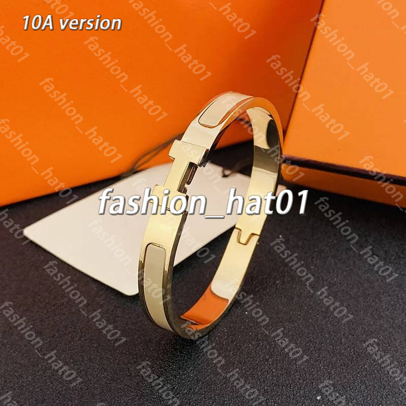 harmes jewellry H bracelets designer 8mm thin Letter Titanium steel luxury buckle harmas bracelet for woman letters bangle man fashion Jewelry 17 si