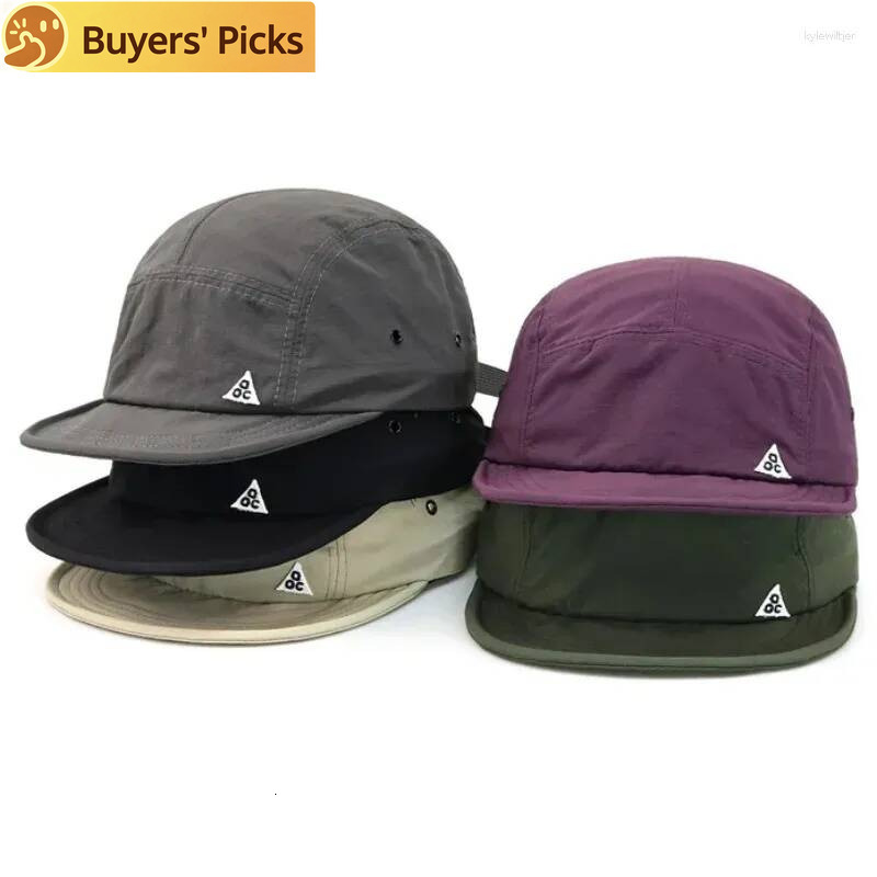 Ball Caps 5 Panel Short Brim Quick drying Golf Baseball Men's Soft Lightweight Sports Running Cap Unisex Outdoor UPF50 Peaked