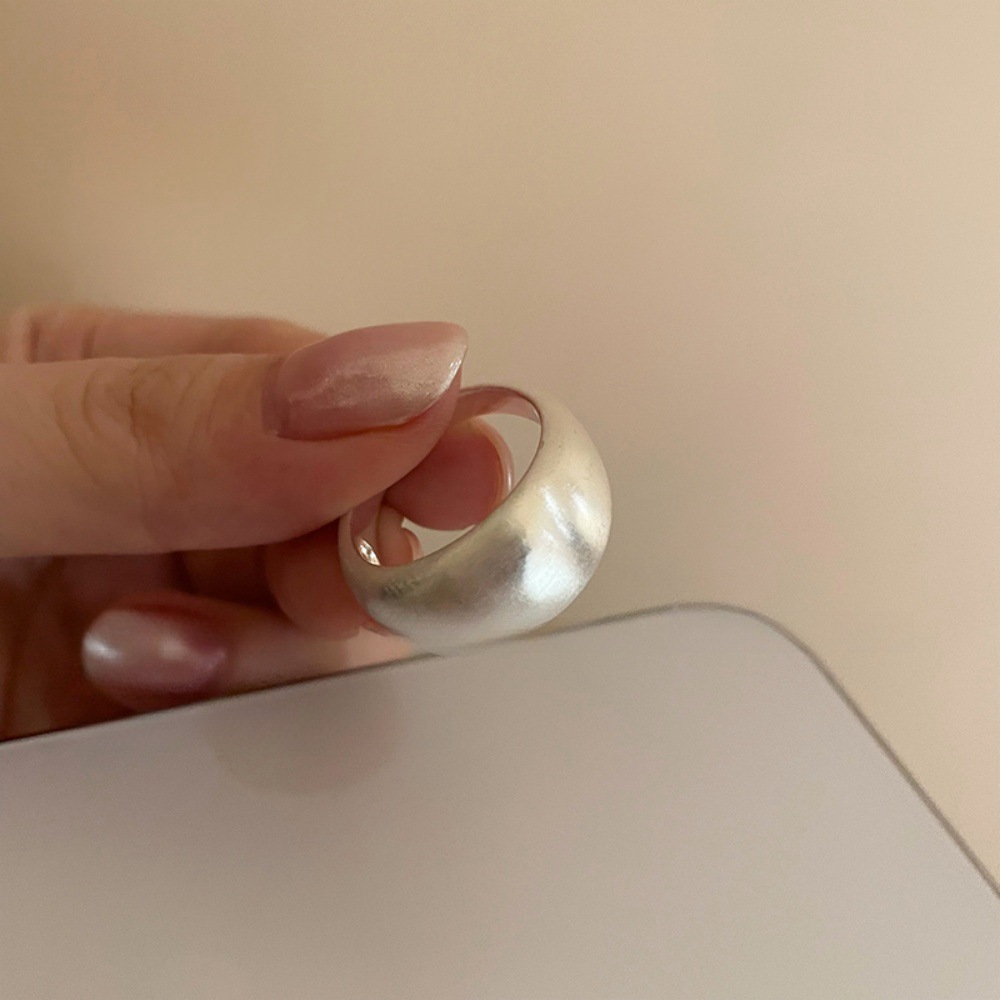 Desinger Rings Simple Design 925 Silver Finger Ring for Women Korean-style Design Open Adjustable Minimalist Ins-inspired Rings wholesale factory