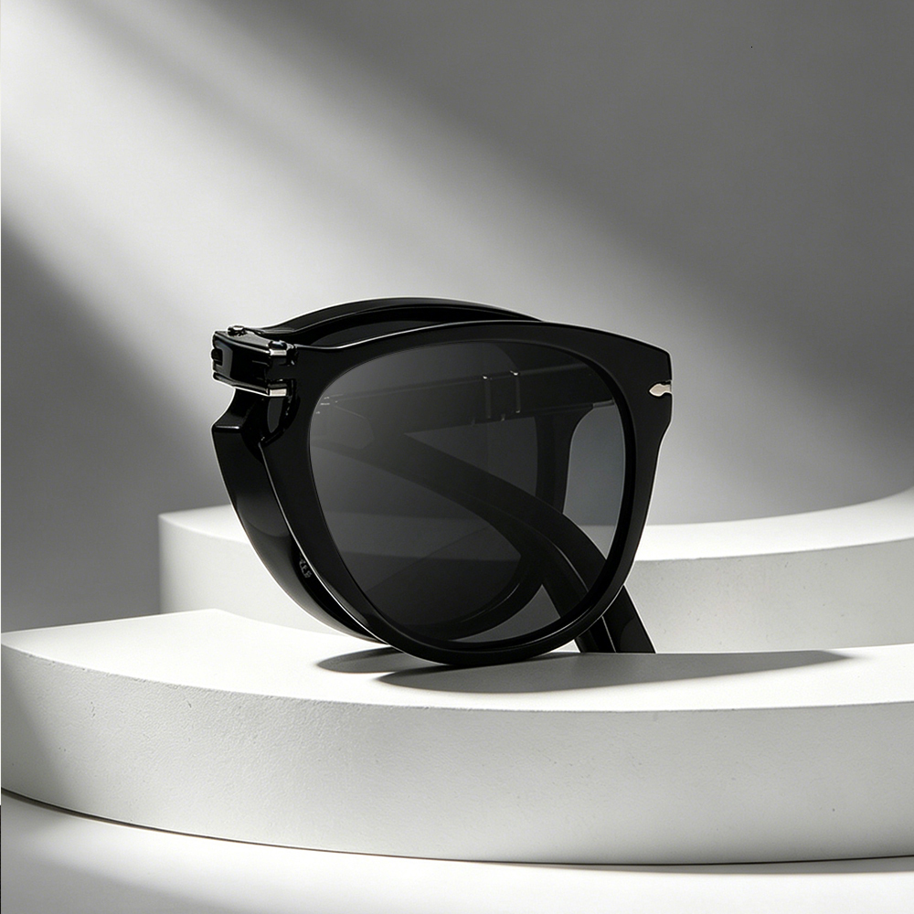 Popular Luxury Designer Folding Pilot Fashion Retro Extra-large Frame Women's Sunglasses UV400 High Quality J260916