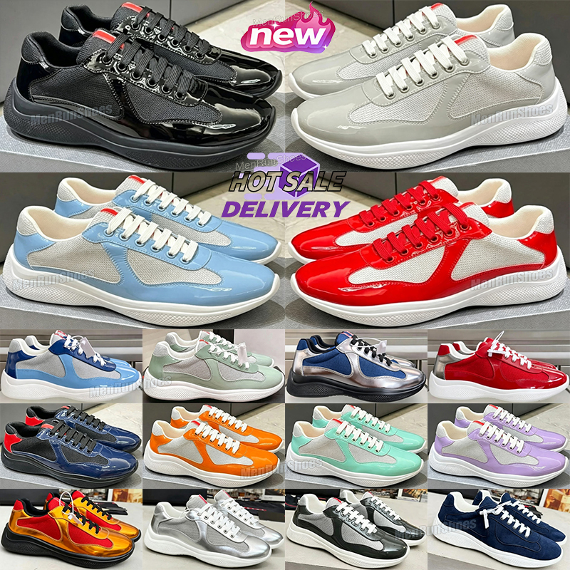 Designer Casual P shoes low red Sneakers Luxury Cup Runner Trainers Americas P cups sneaker Rubber Fabric Outdoor Comfortable shoes Walking shoes bi