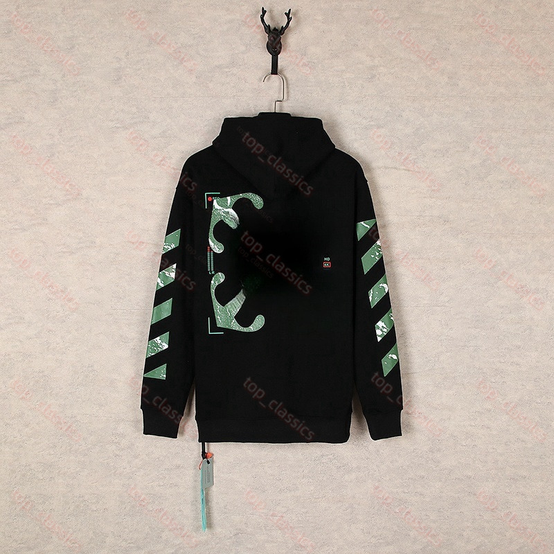 Off White Hoodies Mens Designer Hoodie Offes White Sweater Women Design Monet Style Sweater Top Graffiti High Street Trendy Brand Autumn Mens Womens