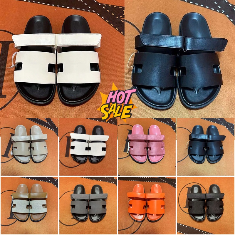 Designer Platform Sandals Men Women Open Toe Double Strap Velcro Slides Casual Summer Flat Slippers Comfortable Outdoor Walking Shoes Fashion Daily