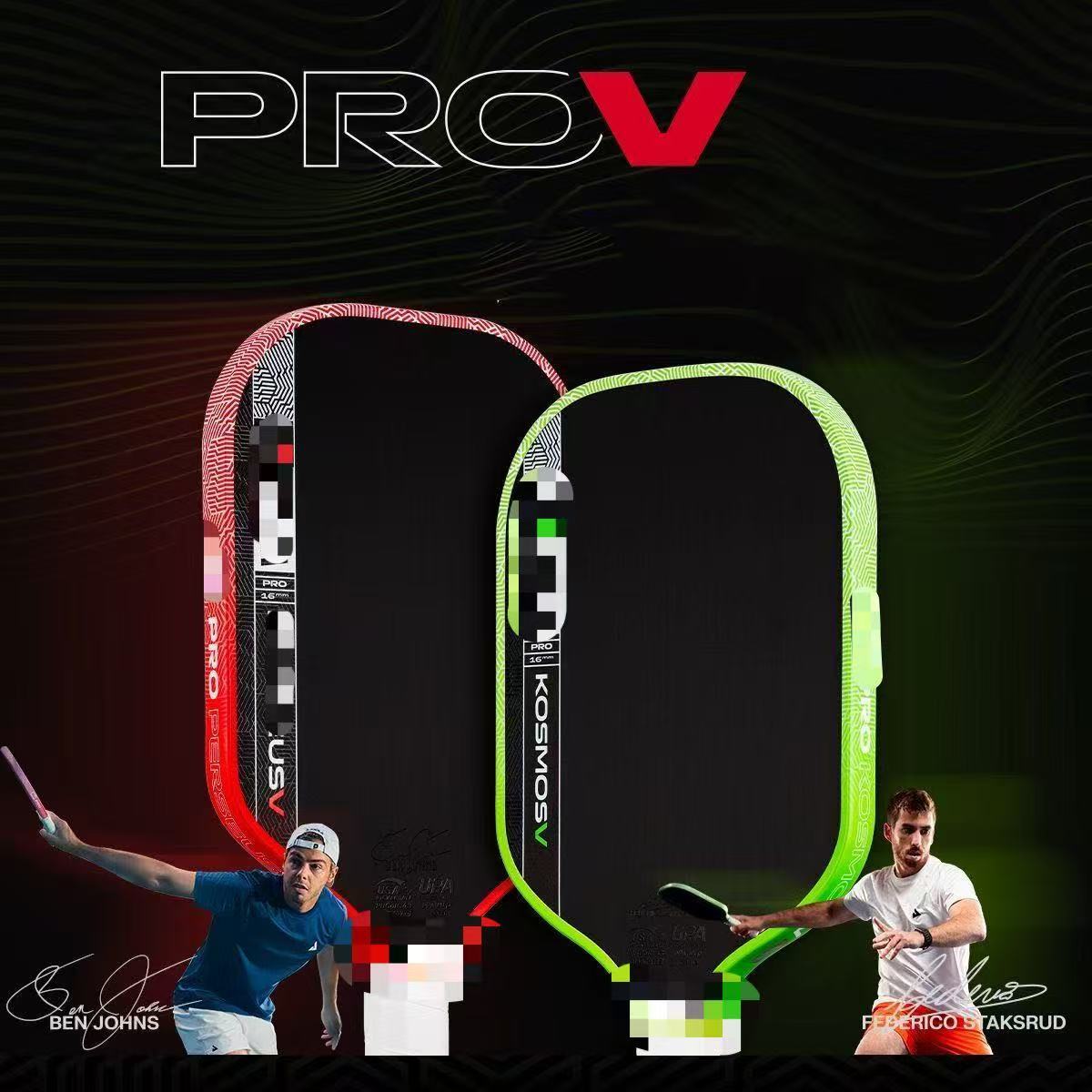 PROV Pickleball Paddle Carbon Fiber 5Gen Kinetic Frame, Energy Storage, High Efficiency Power Transfer, Stable Shock Absorption J260916