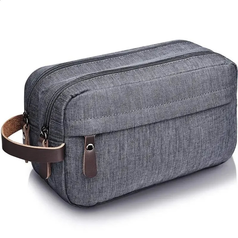 Foldable Men's Travel Toiletry Bag Large Capacity Oxford Cloth Waterproof Bag Double-Layer Storage for Cosmetics Toiletries 260916