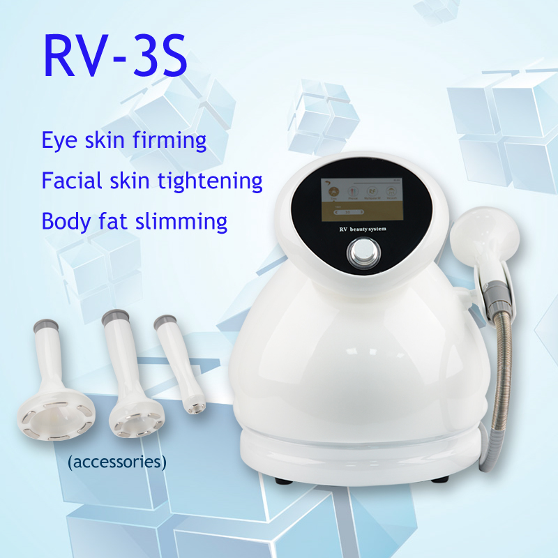 RV-3S 3 IN 1 portable Photon Vaccum Therapy Machine vacuum photon facial care anti aging radio frequency device for home use