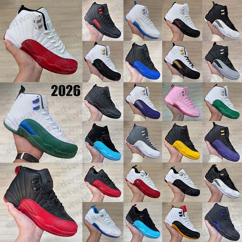 Free Shipping 2026 With Box Designer Basketball 12 12s low Sport Shoes sneakers for Bloodline d h gate Taxi mens womens trainers French Blue Flu Gam