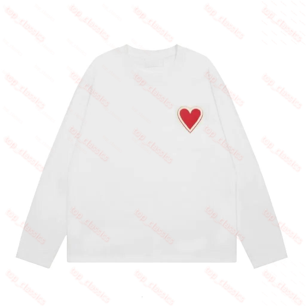 Designer Paris Hoodie Mens Autumn Winter Amiraly Hoodie Casual Loose Pullover Sweater Round Neck Heart Hoodie Men Women Fashion High Quality Cotton