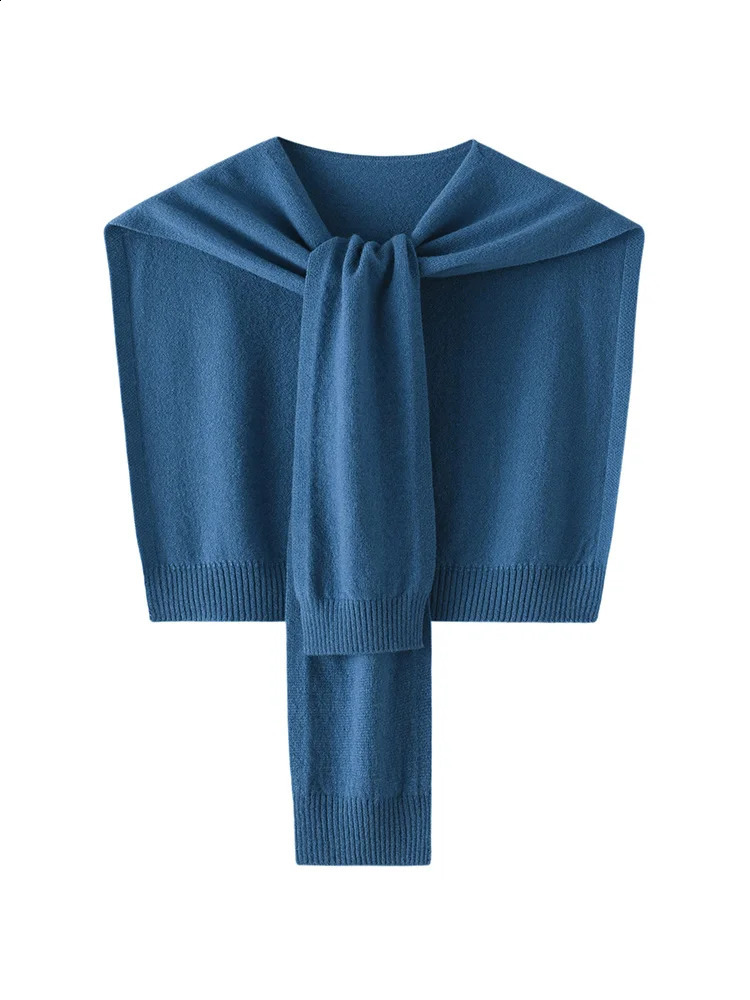 ADDONEE 100% Merino Wool Knitted Shawl For Women Autumn Winter Simple Style Solid Soft Knitwear Korean Cappa Fashion Top260915