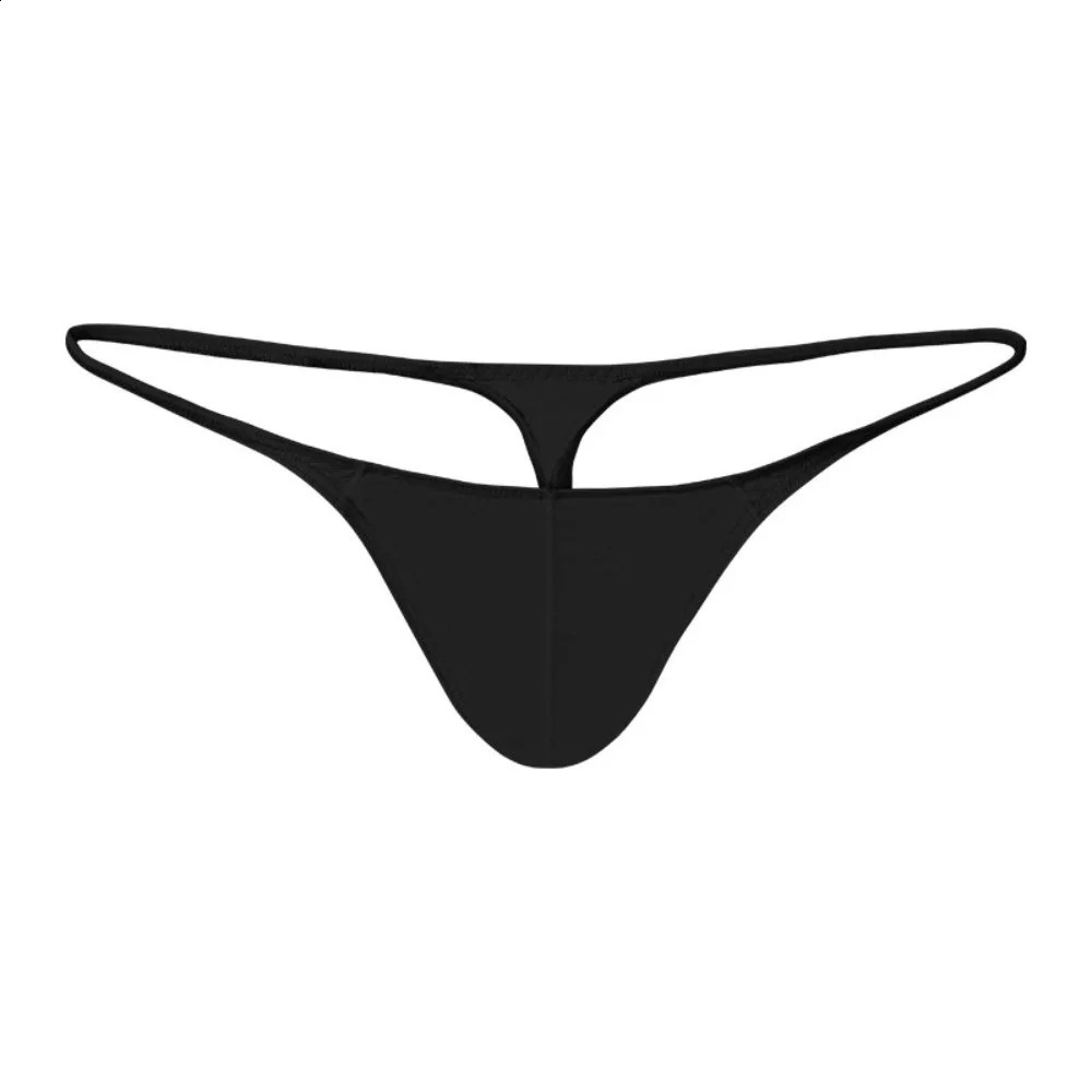 Breathable Low Waist Men Ice Silk Thongs Thin Strap Underpants Mens Panties Solid Color Underwear Male Briefs Men 260916