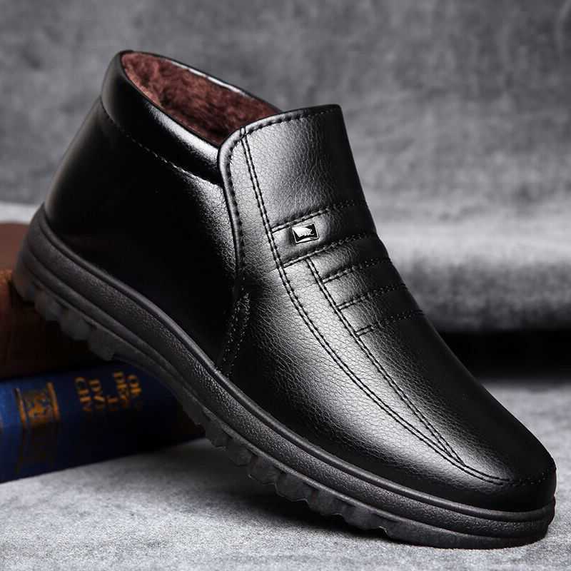 Warm Snow Boots New Men Fur Winter Shoes Men Winter Boots Footwear Men Plus Size Ankle Boots Men Sneakers888 D260916