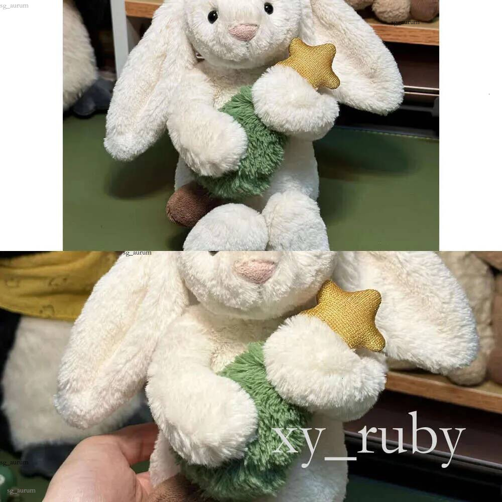 2026Dolls je Cat Bashful Bunny 2 avec arbre en peluche jouets en peluche pour enfants béquilles de noël Bonnie lapin peluche mignon apaisant la p