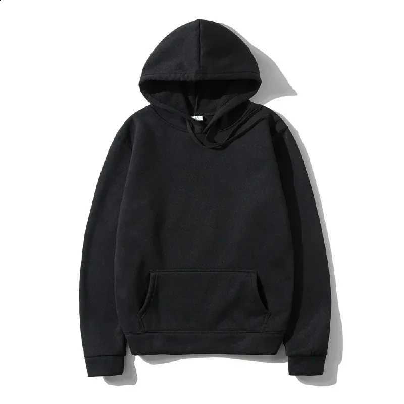 Women's New Style Men's and Solid Color Pocket Hoodies Sports Fitness Sweatshirts Fashionable Casual Pullovers Multi Color D2609151