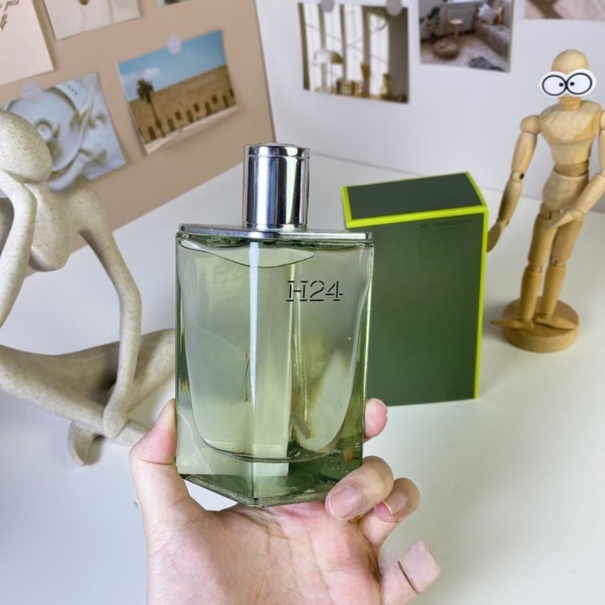 Perfume Designer Male Cologne Brand Perfume Men H24 Luxury Spray eau de EDT 100Ml Natural Long Lasting Scent Fragrance For Gift 3 FL OZ Eau De Toile