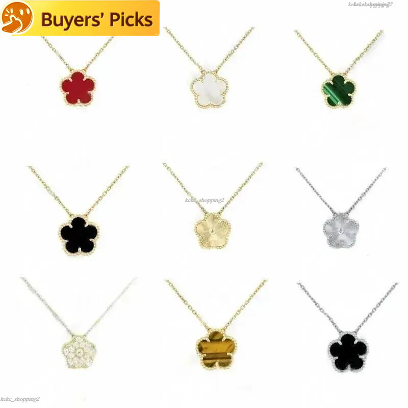 Hot selling high quality designer mother of pearl shell plated 18K gold necklace women's Valentine's Day classic hits hots AAA