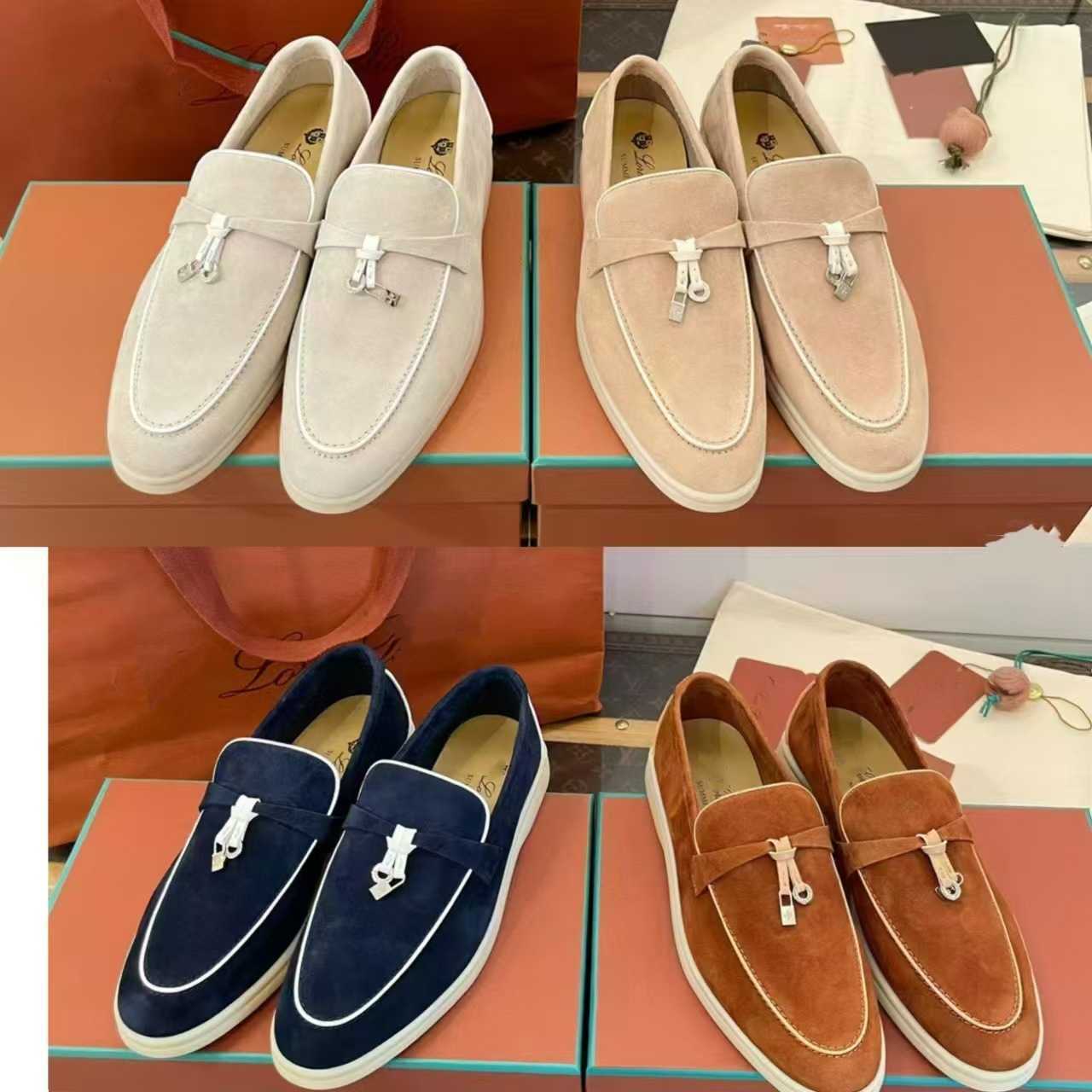 2024 Italian slip-on soft-soled casual women's shoes comfortable and versatile genuine leather loafers Q260916