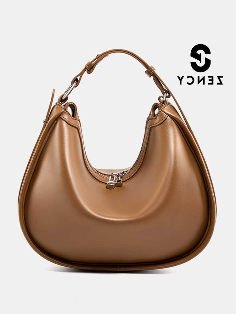 Leather Zency 2025 Trendy Fashion Handbags For Women High Quality Girlfriend Wife Sac Crossbody Shoulder Hobo Bag For Shopper H260916