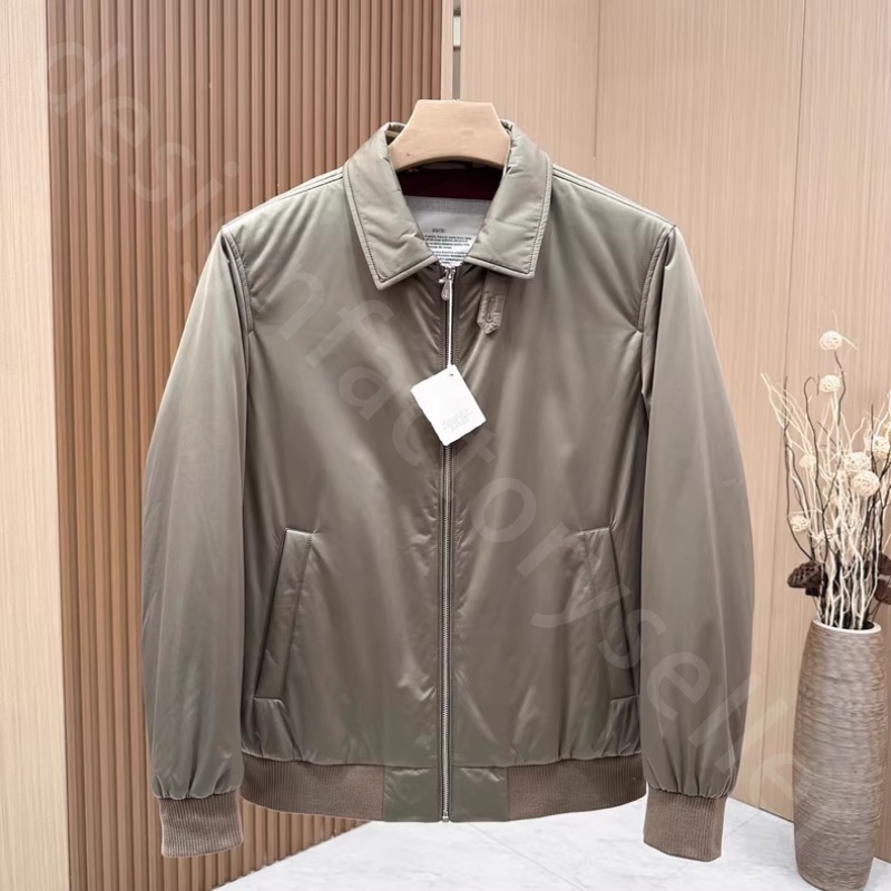 Luxury Men Jacket Designer Classic Badge Embroidered Adhesive Waterproof Zipper Warm Cotton-padded Jacket Coat Outerwear B1289