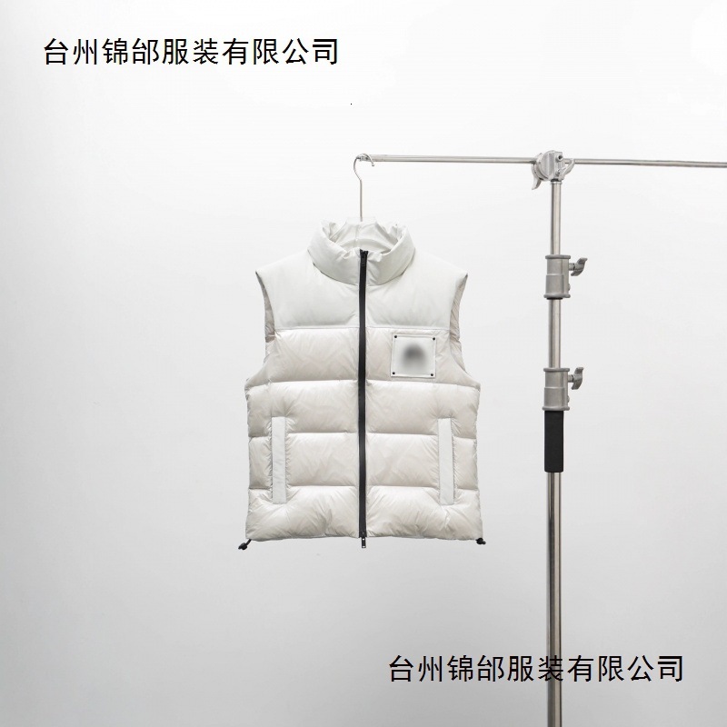 New Scissor Jacket High Version 25FW LOGO Down Vest Lightweight Versatile Comfortable Warm Couple Style