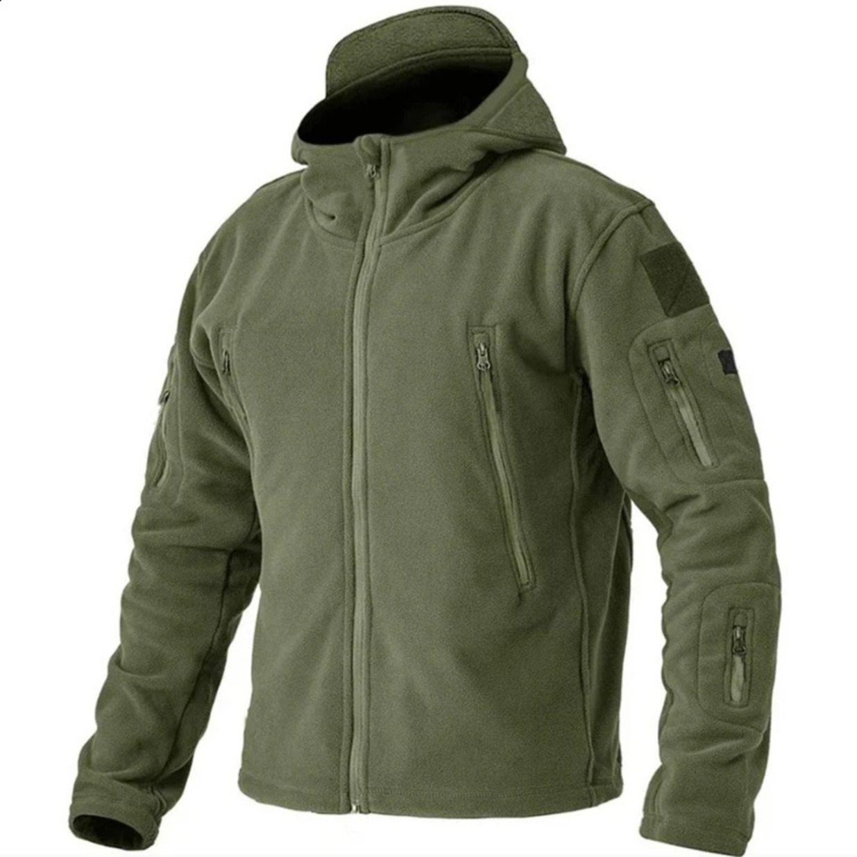 Multi-Piece Outdoor Jacket Hoodie Combo Kits Mens Tactical Fleece Jackets * Work Hooded Safari Coats Outdoor Warm Camping * Climbing Fishing Hiking