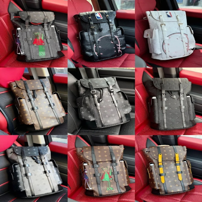 2026 new designer large capacity computer for men classic vintage jacquard alien patch travel airport bag student school backpack
